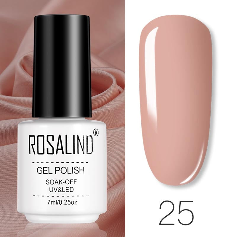 ROSALIND Gel Polish Set Manicure for Nails Semi Permanent Vernis top coat UV LED Gel Varnish Soak Off Nail Art Gel Nail Polish - Korvel