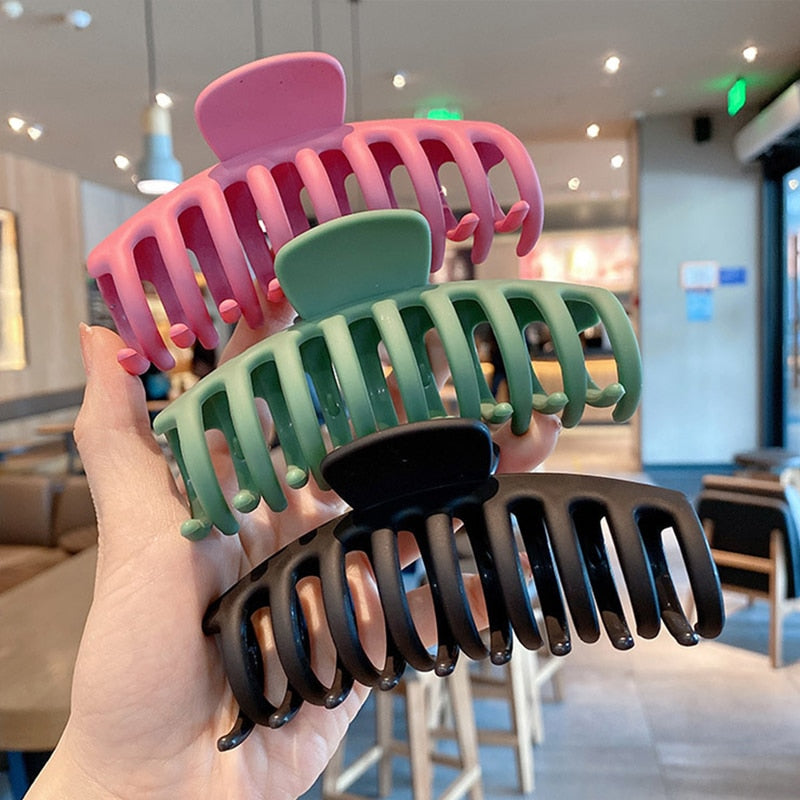 Elegant Korean Large Acrylic Hair Claw for Women
