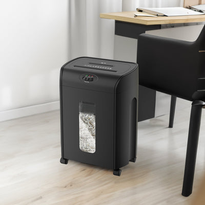 Heavy Duty Cross Cut Paper Shredder - 15 Sheets Capacity
