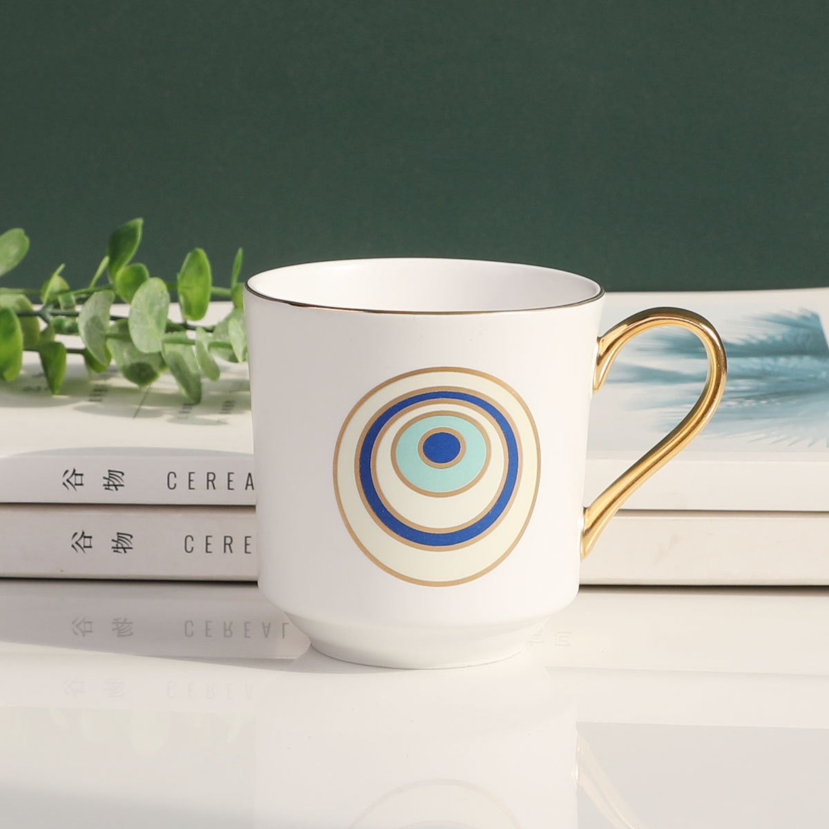 Big eyes mug ceramic water cup ins simple cup - Korvel