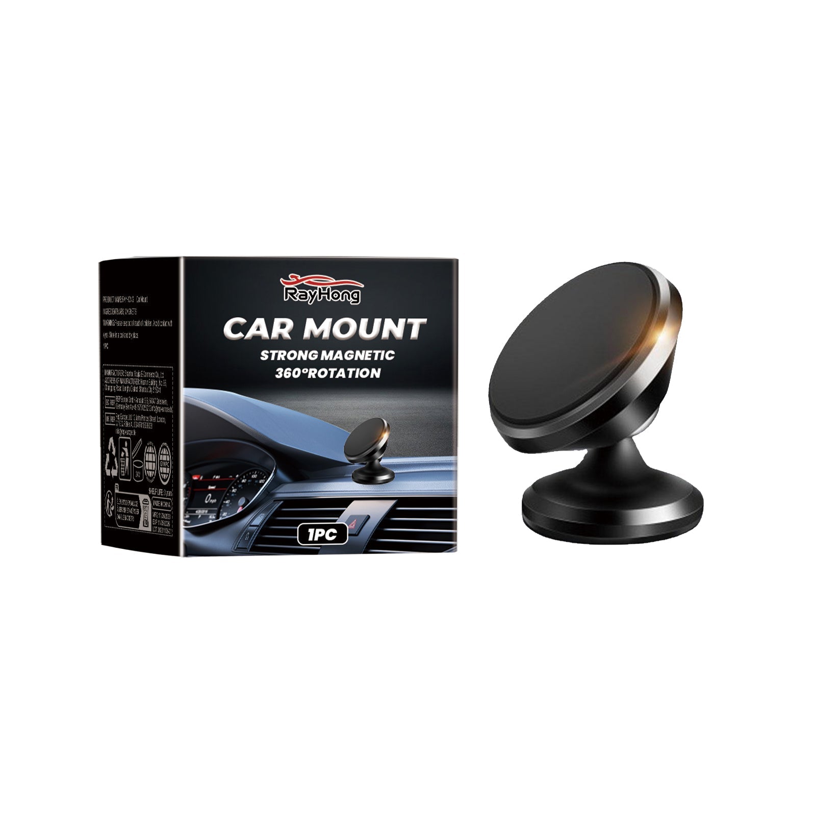 Car Stand New Magnetic Folding Mobile Phone Stand For Rotating Dashboard Navigation For Cars - Korvel