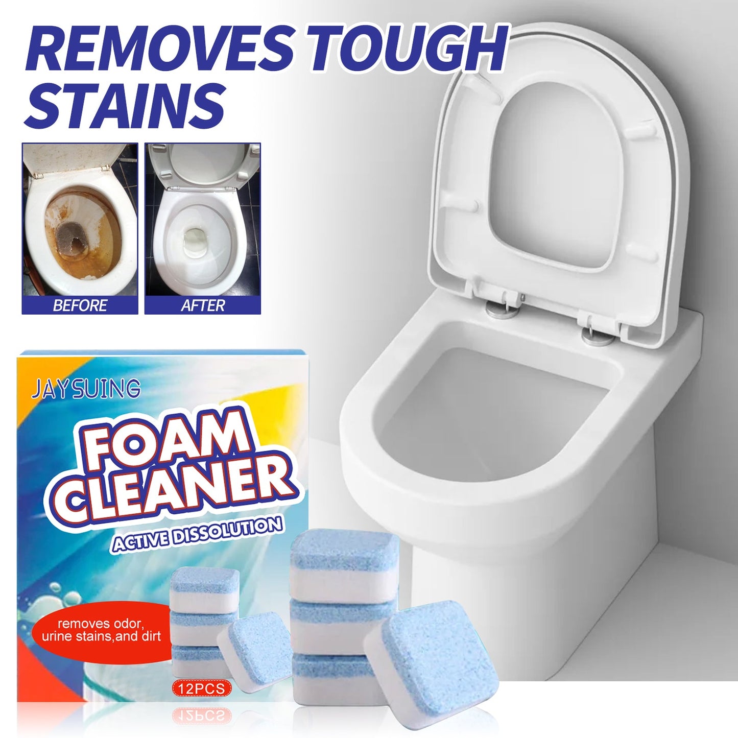 Premium Toilet Bowl Cleaner with Fresh Lemon Scent