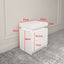 Modern white Nightstand With 2 Storage Drawers,Led Lights, End Table For Bedroom Furniture - Korvel