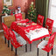 Christmas tablecloth, holiday decoration, elastic chair cover, household dining table, waterproof and dustproof tablecloth, fabric decorative tablecloth - Korvel