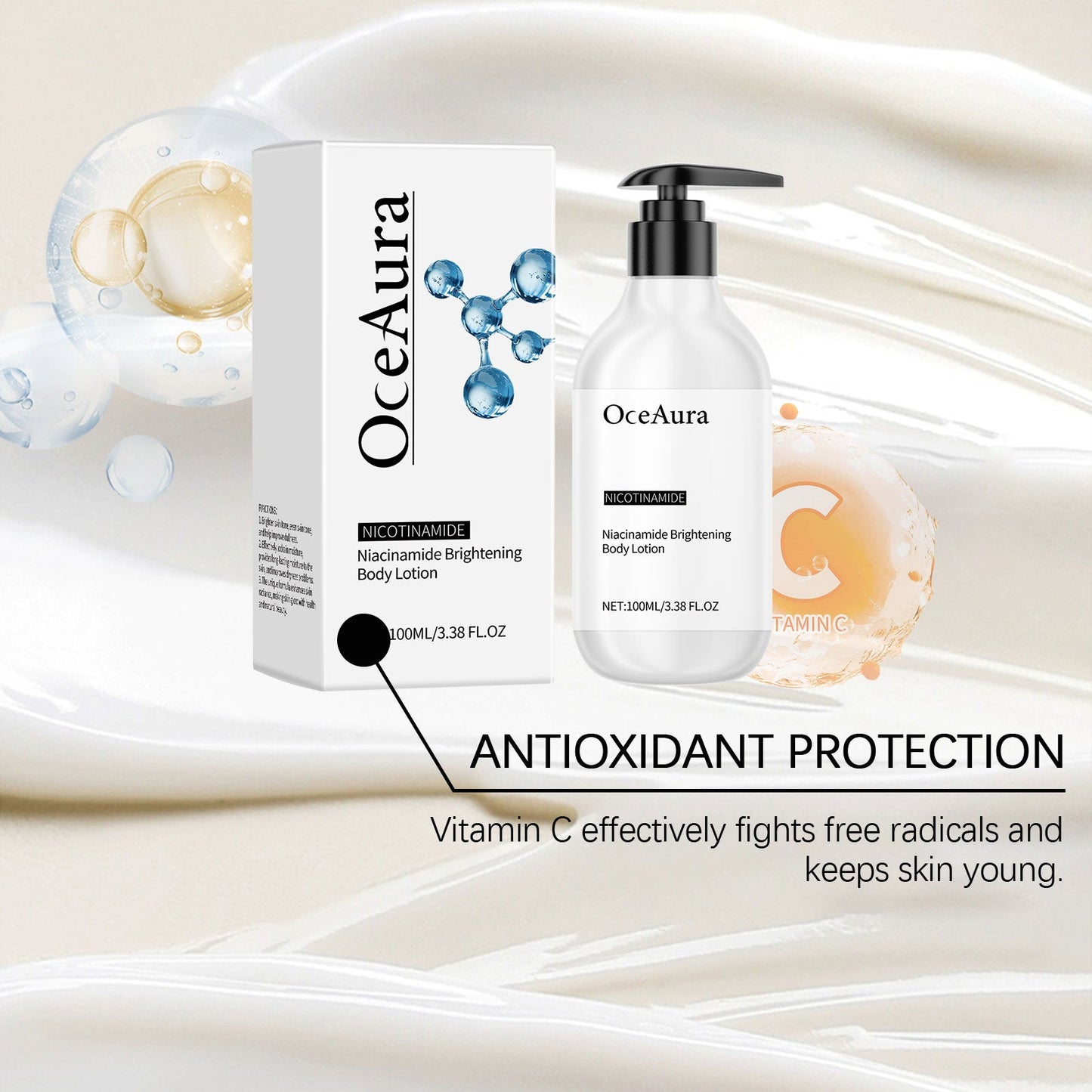 Niacinamide Body Lotion Gentle Hydrating Lotion Moisturizing And Soothing Dry Home Body Lotion - Korvel
