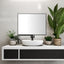 40x30 Inch modern bathroom mirror with storage rack rectangular mirror bathroom living room bedroom hanging mirror - Korvel