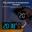 Premium Digital Alarm Clock with Temperature and Voice Control