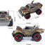 Wasteland Style 1:14 Scale 2.4GHz Model Racing Remote Control Car Hobby Electric RC Car Toys for Boys and Adults (Golden) - Korvel