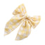 Children's Headwear Girl Plaid Cotton Embroidery Bow Hairpin Big Swallowtail Hairpin - Korvel