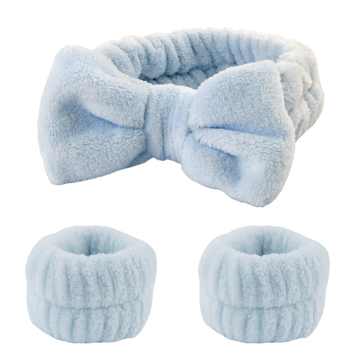 Butterfly Bow Headband & Wrist Strap Set - 3 Pieces
