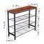 DN 4-Tier Metal Shoe Rack, Modern Multifunctional Shoe Storage Shelf with MDF Top Board, 1 pc per carton - Korvel
