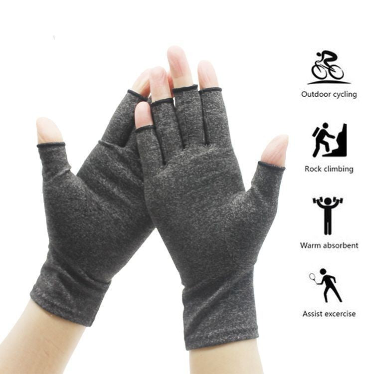 WorthWhile 1 Pair Compression Arthritis Gloves Wrist Support Cotton Joint Pain Relief Hand Brace Women Men Therapy Wristband - Korvel