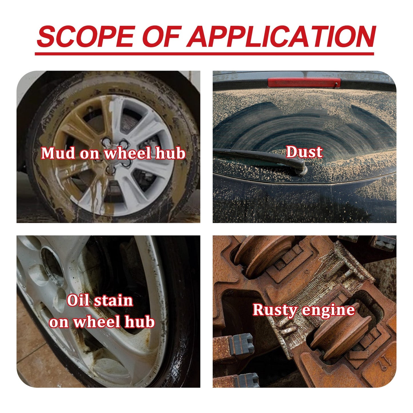 Car Multi-Functional Cleaner, Car Paint Surface Wheel Hub Metal Strong Decontamination Cleaner - Korvel