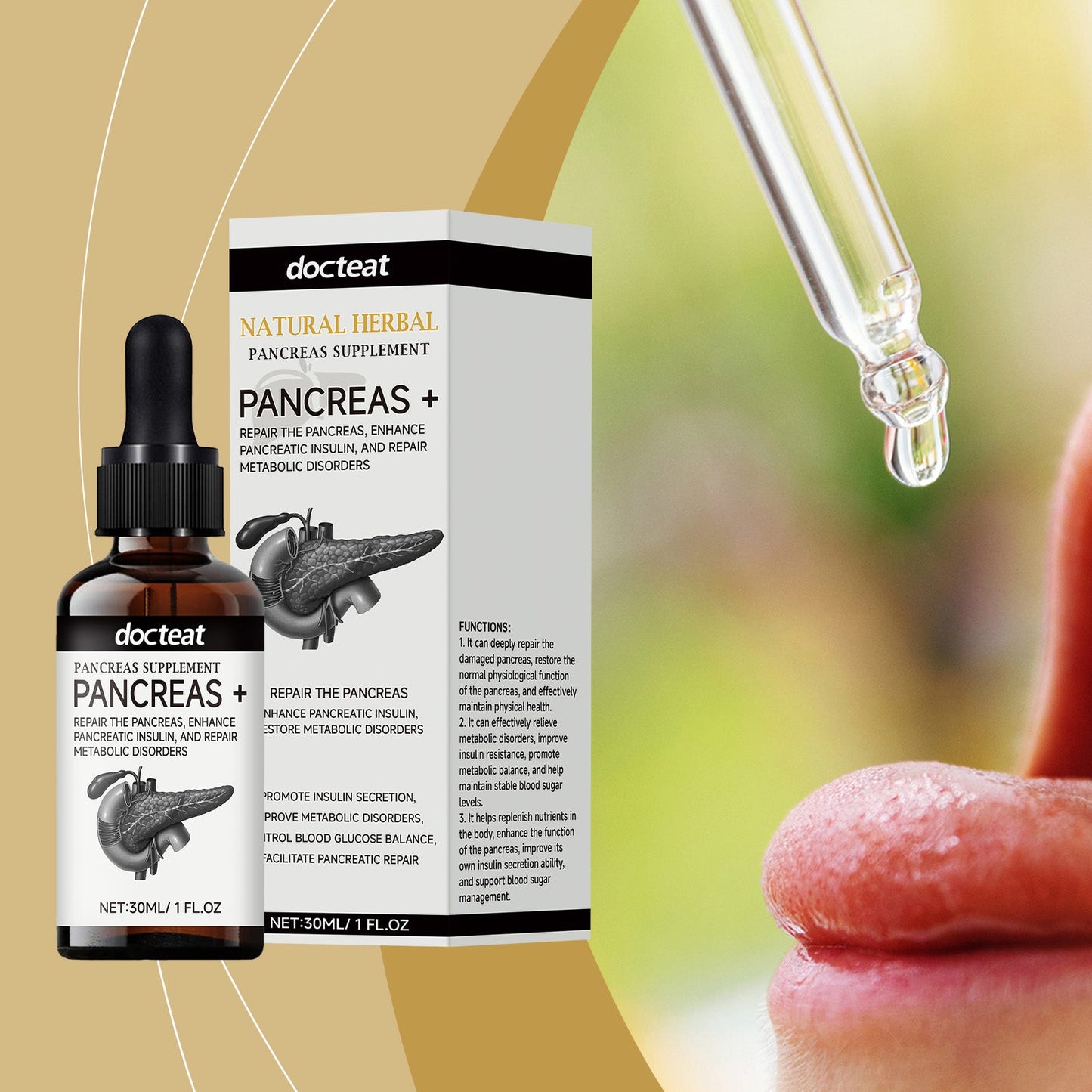 Body Care Drops Gentle Care Soothes Discomfort Energizing Care Drops - Korvel