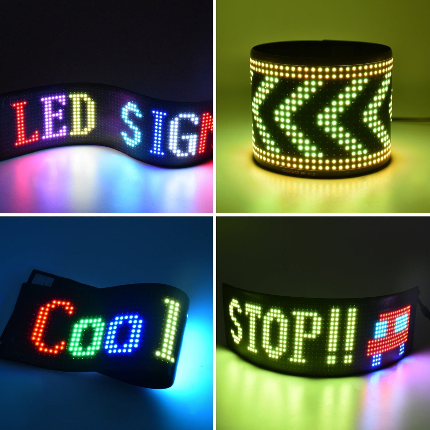 Flexible LED Advertising Screen LED Soft Panel APP Bluetooth Car Display - Korvel
