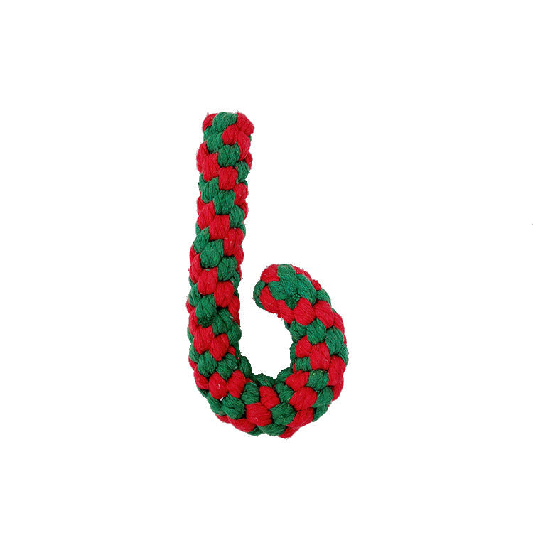 Christmas Dog Toy Gift Set - Bite Resistant Cotton Rope