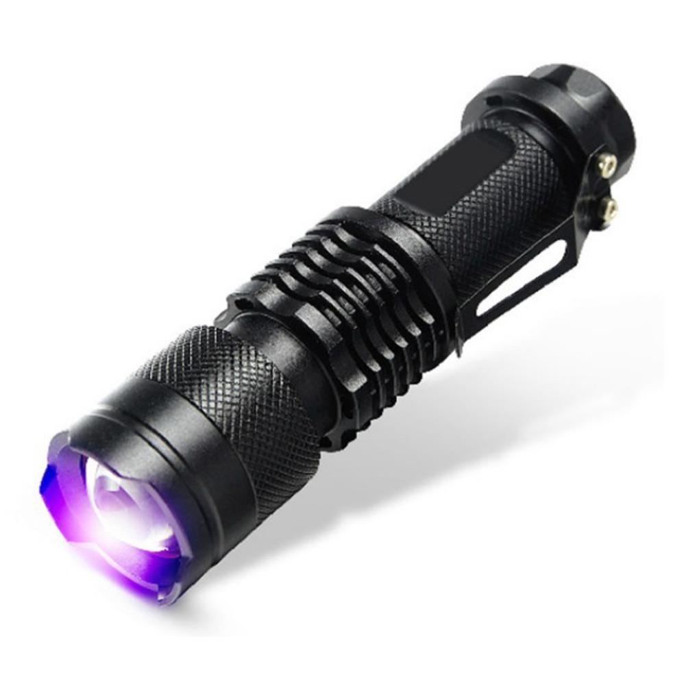Mini 3 Modes LED UV Flashlight - Waterproof & Zoomable