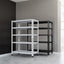 Household storage rack, adjustable display rack, carbon steel storage rack 120cm * 50cm * 180cm, five layers (black) - Korvel