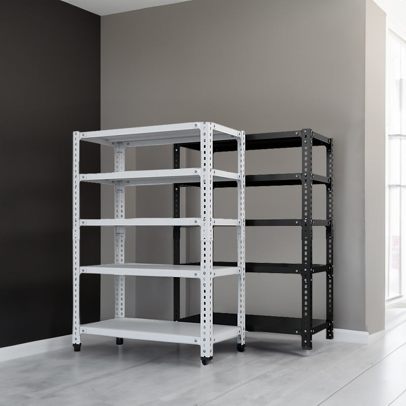 Household storage rack, adjustable display rack, carbon steel storage rack 120cm * 50cm * 180cm, five layers (black) - Korvel