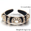 Fashionable retro golden velvet hair hoop with super sparkling color rhinestone sponge head hoop - Korvel
