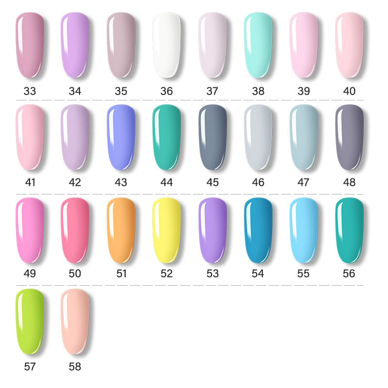 ROSALIND Gel Polish Set Manicure for Nails Semi Permanent Vernis top coat UV LED Gel Varnish Soak Off Nail Art Gel Nail Polish - Korvel