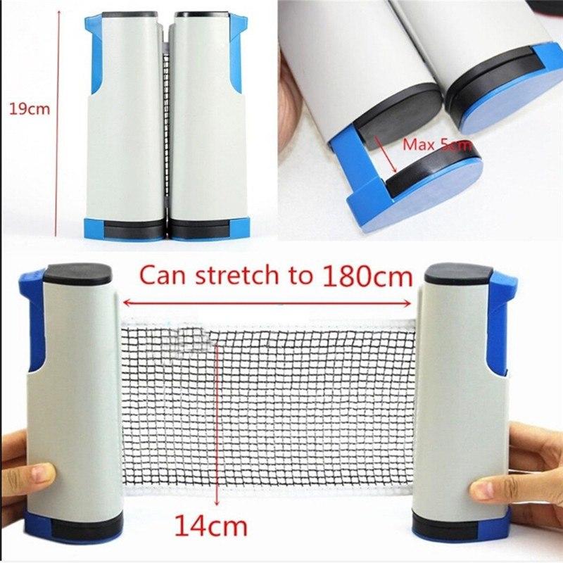 Retractable Table Tennis Table plastic Strong Mesh Net - Korvel