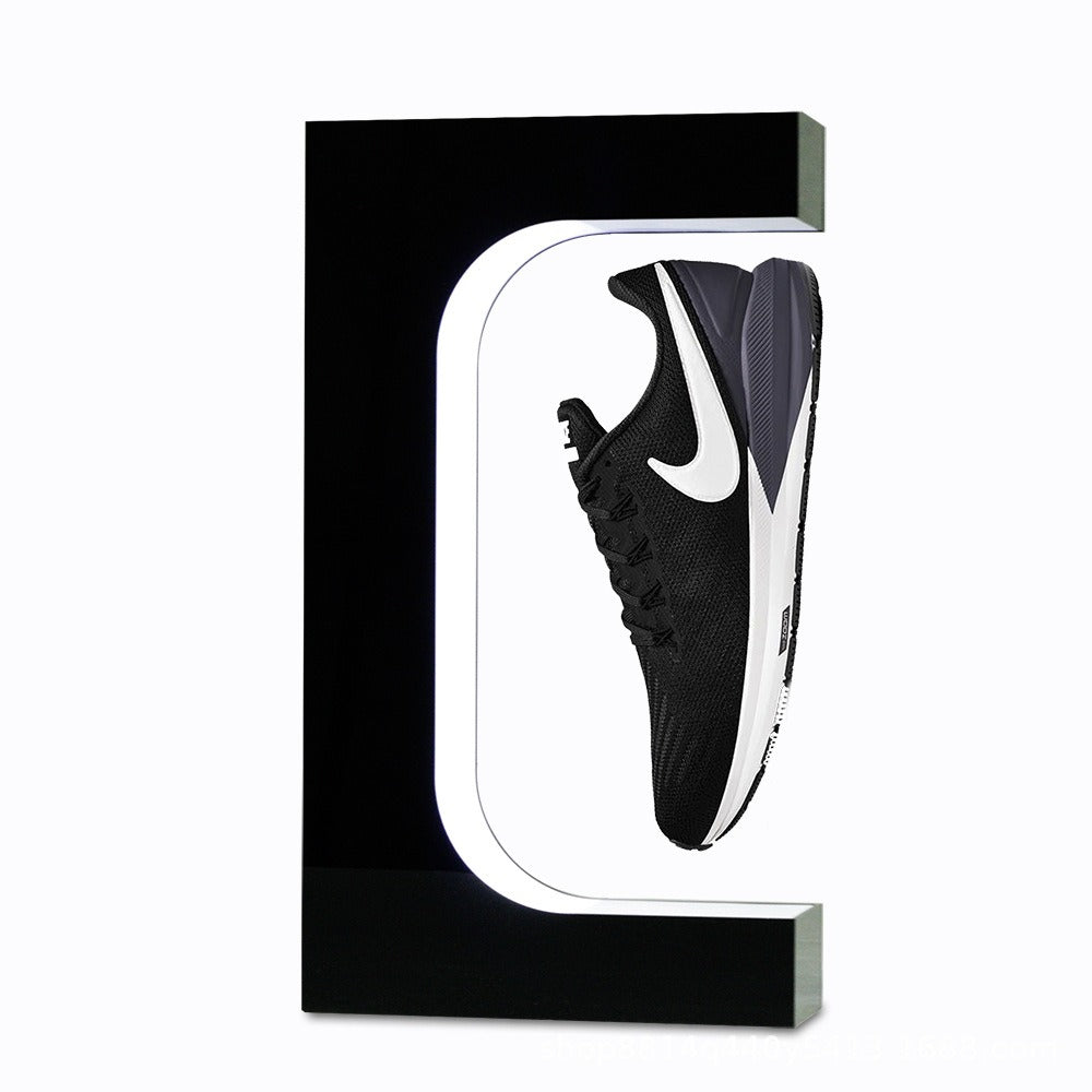 Magnetic levitation acrylic platform desktop advertising rotating display platform Magnetic levitation shoe display rack - Korvel