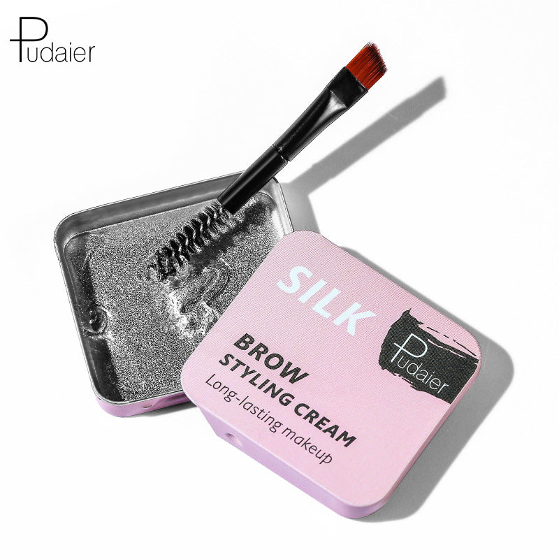 Pudaier Natural Wild Brow Styling Soap Eyebrow Cream Colorless Moisturizing Natural - Korvel