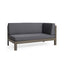BRAVA X-BACK RIGHT CORNER BENCH, DARK GREY - Korvel