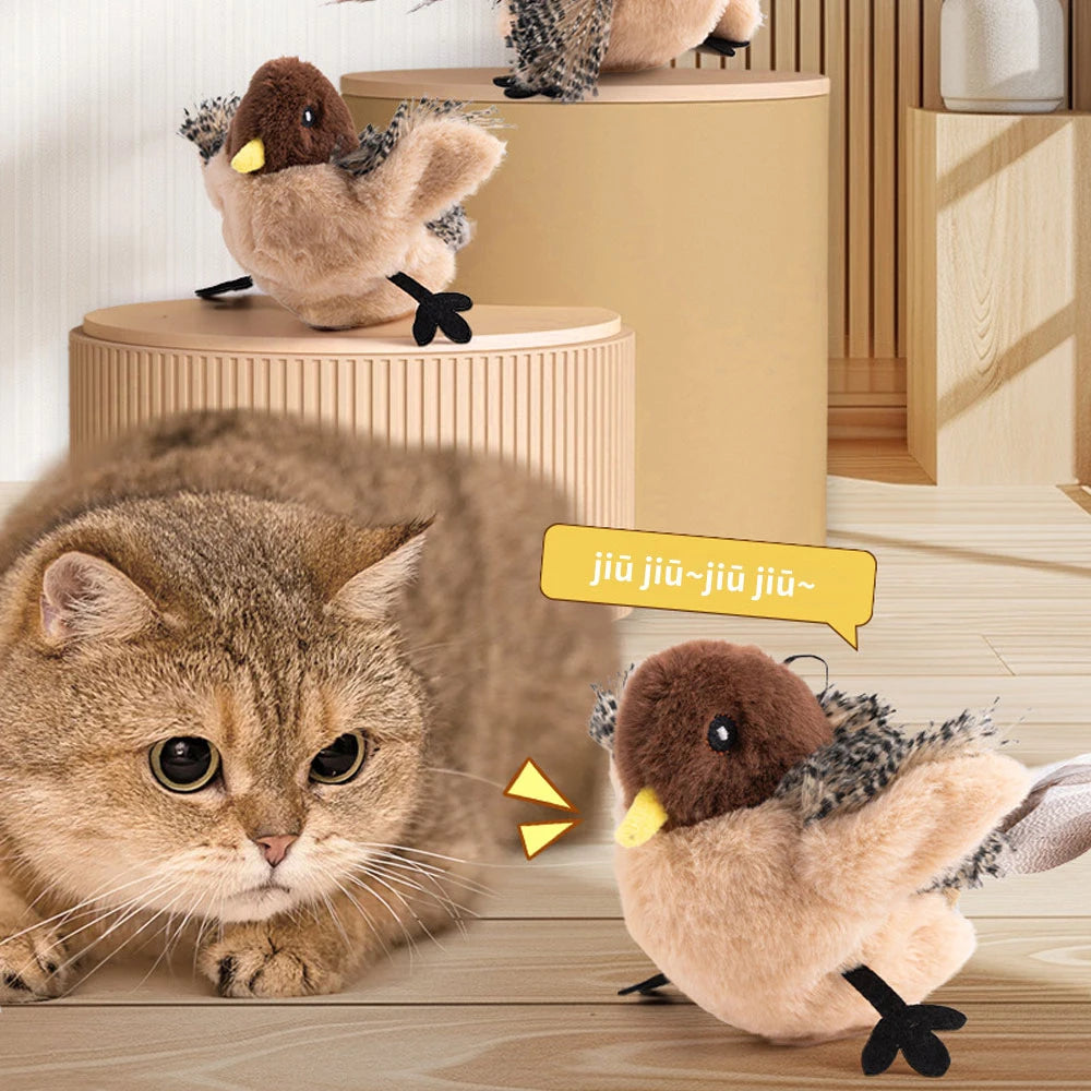 Premium Plush Teaser Sticks for Cats