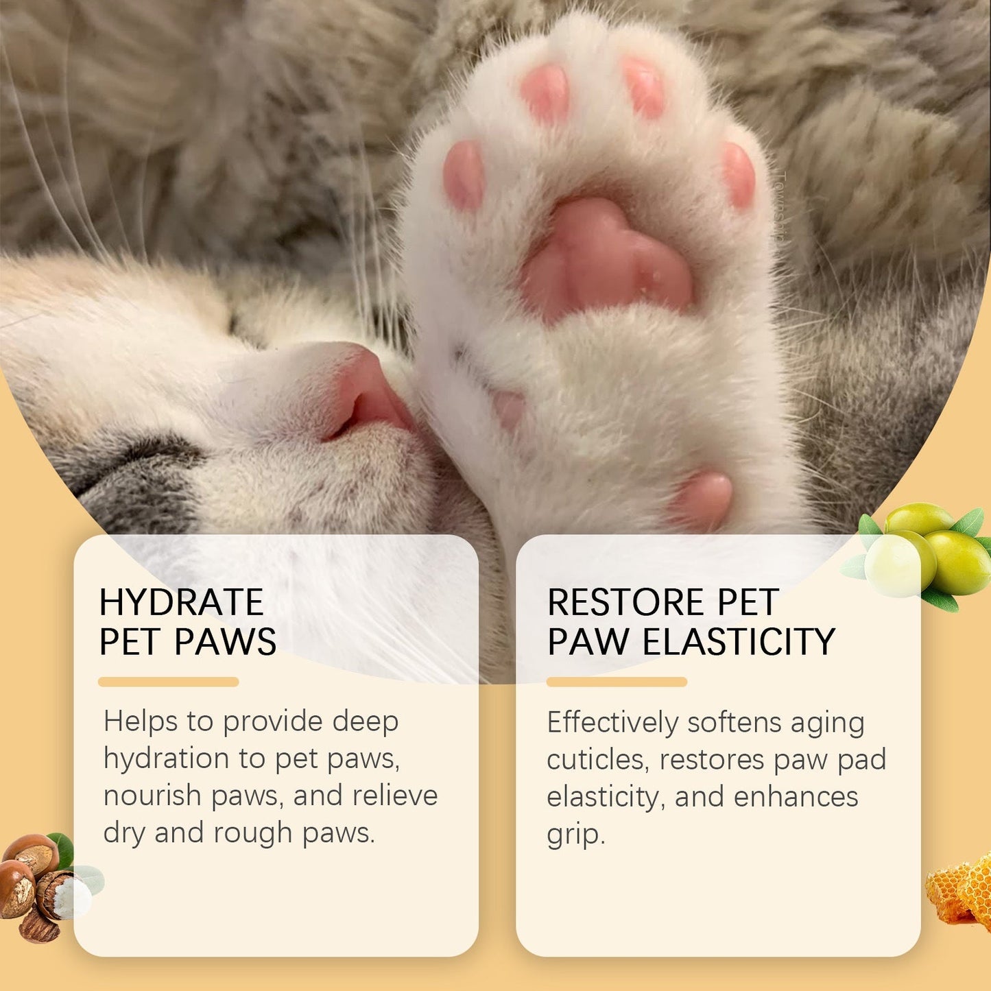Pet Paw Care Stick for Moisturizing and Softening Paws to Prevent Dryness and Cracking - Korvel