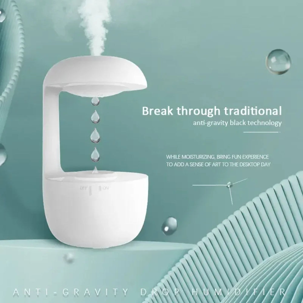 600ml Water Drop Humidifier Essential Oil Aromatherapy Diffuser Home Office Desktop Mute Ultrasonic Sprayer - Korvel