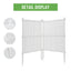Privacy Screen Panels Kit Air Conditioner Trash Can Enclosure Vinyl white color - Korvel