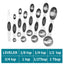 Magnetic Double Head Measuring Spoon Set - 9 Pieces