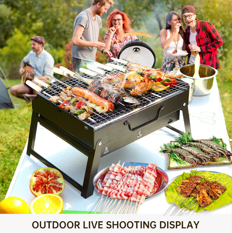Portable Charcoal Grill - Large Outdoor Barbecue