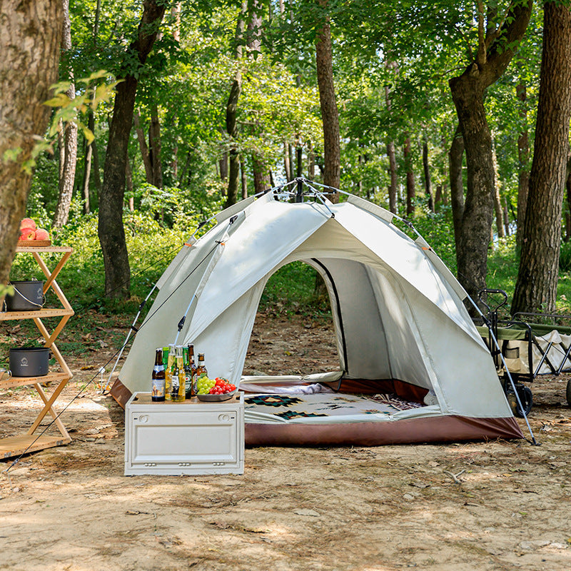 Premium Automatic Pop-Up Camping Tent - Beige