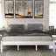 Elegante Estructura de Cama Plataforma Reina con Cabecera - Blanca