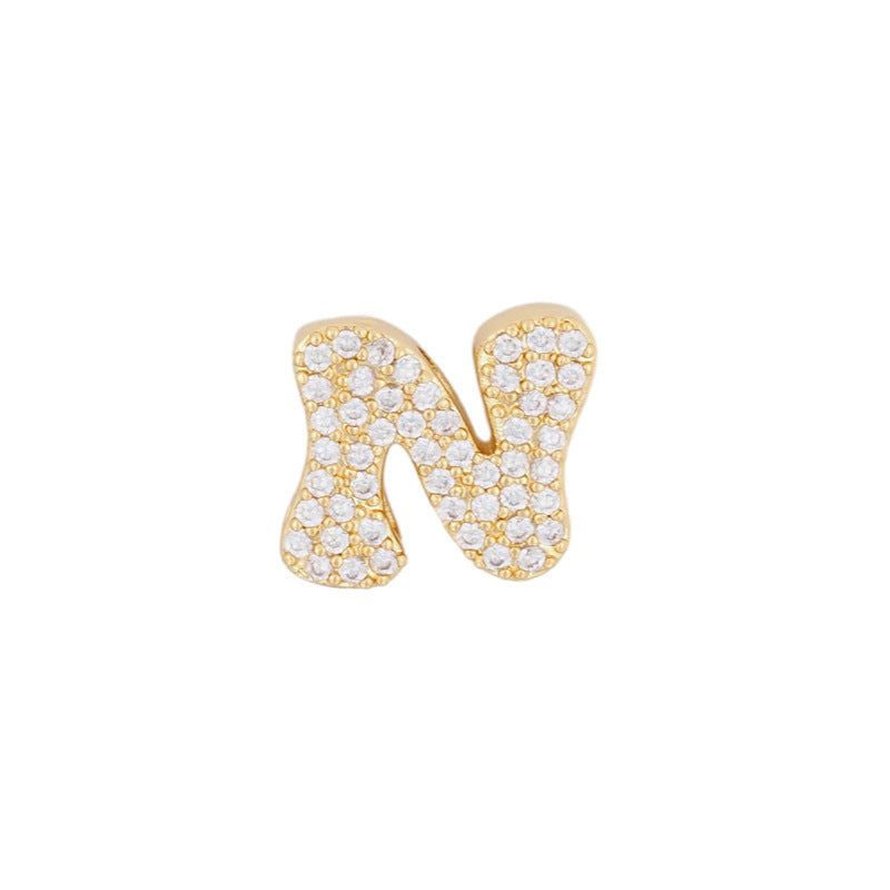 Pendentif Lettre en Or Élégant pour Bijoux DIY