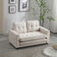 Canapé-lit futon convertible 3 plis - Gris foncé, Gris clair et Beige