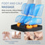 Full body deep tissue massage chair, foot massage, 8 fixed massage rollers, touch screen suitable for 5.1-5.75 feet high (black) - Korvel