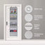 5-Shelf Hanging Storage Organizer with Anti-Tilt Design