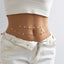Chaîne de taille à franges empilées élégante avec strass