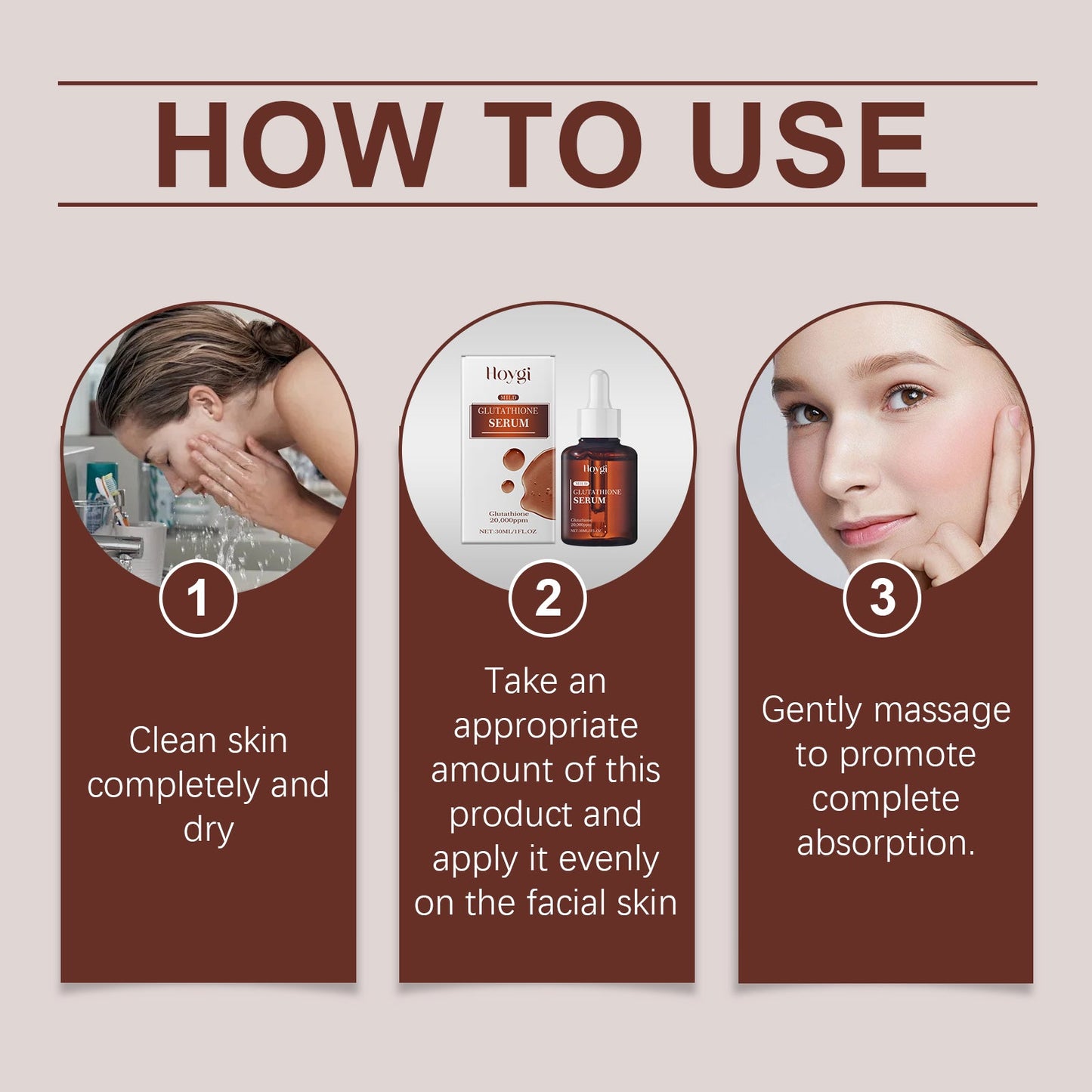 Glutathione Facial Serum Moisturizes And Improves Skin Elasticity, Brightening And Restoring Essence - Korvel