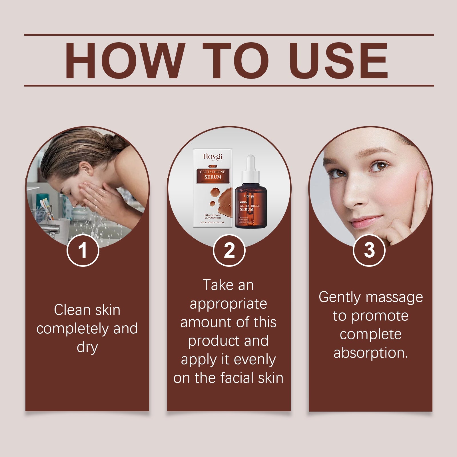 Glutathione Facial Serum Moisturizes And Improves Skin Elasticity, Brightening And Restoring Essence - Korvel