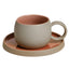 Coffee mug set ceramic retro stoneware Japanese mug and saucer combination - Korvel