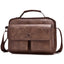 Men's Business Satchel Single Shoulder Bag Cross Body Large Capacity Single Shoulder Leisure Bag Messenger Bag - Korvel