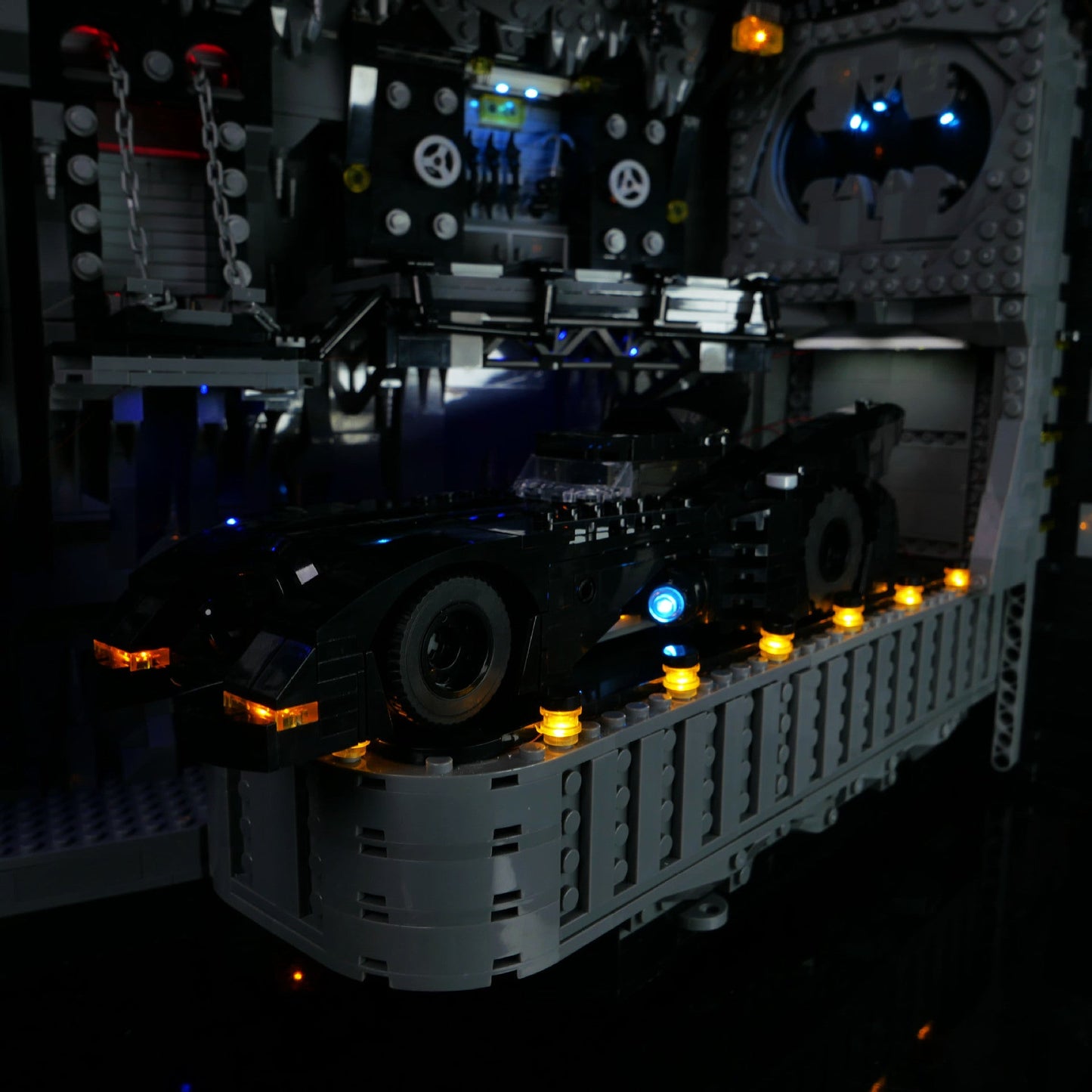 LP building block lighting suitable for LEGO 76252 Batcave Shadow Box building block model LED remote control lighting - Korvel