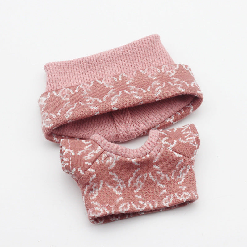17cm Labubu First and Second Generation Blind Box 10cm Cotton Crying Doll Clothes Knitted Printed Hat - Korvel