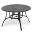 Outdoor Cast Aluminum Circular Dining Table in Bronze