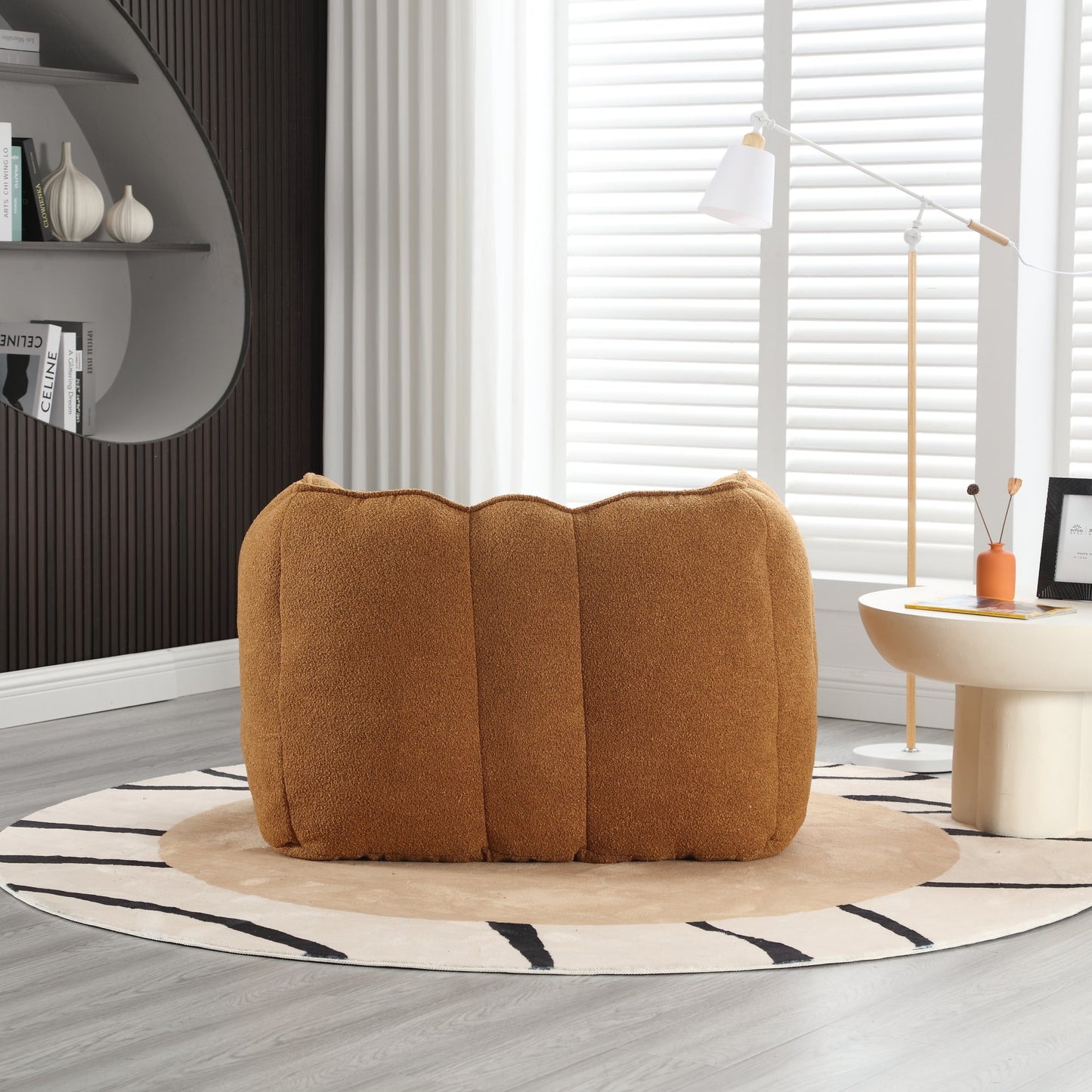 Fauteuil en Bean Bag Doux Premium avec Mousse Haute Résilience pour le Confort